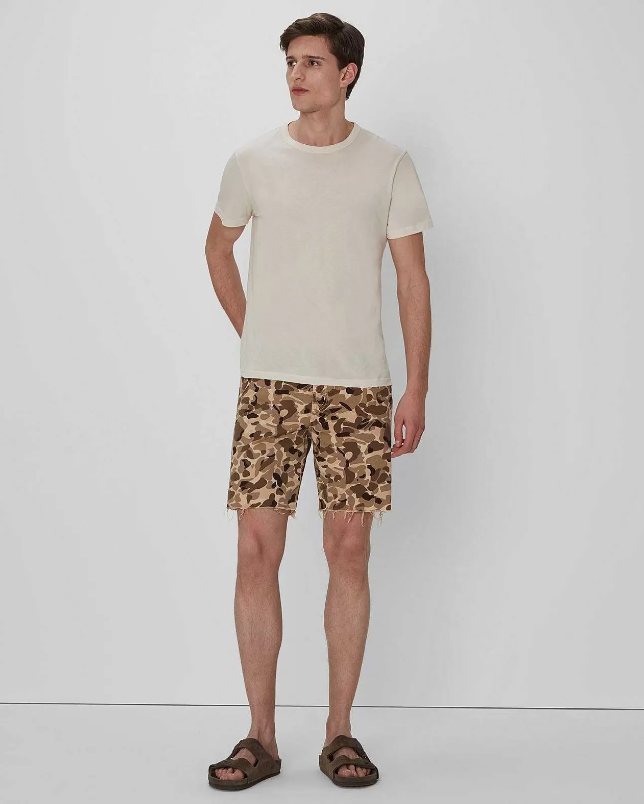 Jeans*Heren 7 For All Mankind Afgesneden Korte Broek In Camo