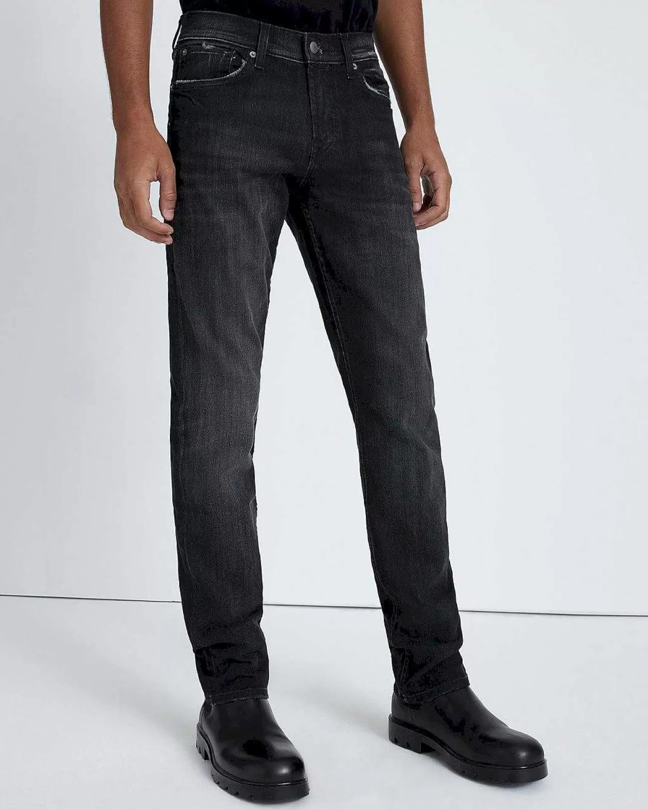 Jeans*Heren 7 For All Mankind Airweft Slimmy In Portofino