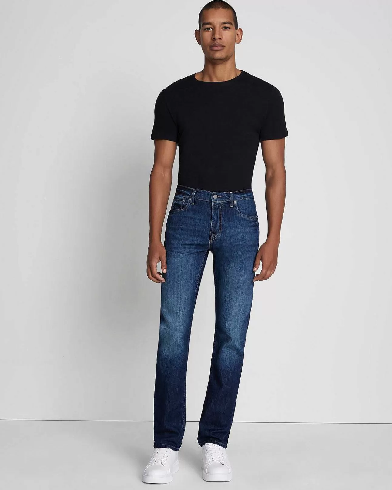 Jeans*Heren 7 For All Mankind Airweft Slimmy Squiggle-In Ijzerhout