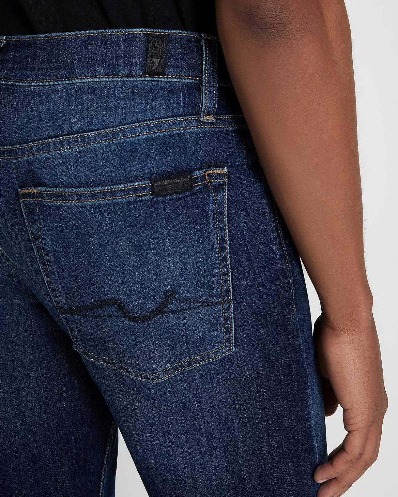 Jeans*Heren 7 For All Mankind Airweft Slimmy Squiggle-In Ijzerhout