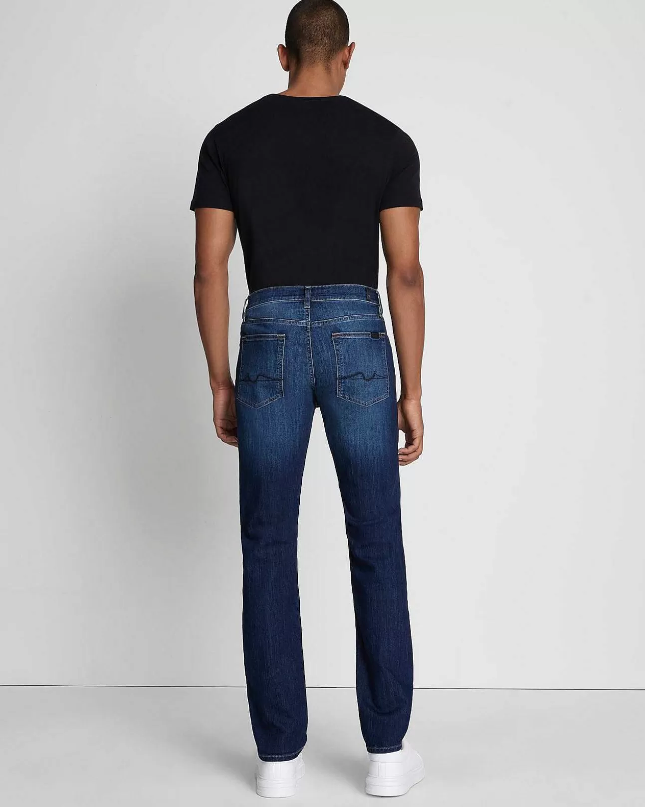 Jeans*Heren 7 For All Mankind Airweft Slimmy Squiggle-In Ijzerhout