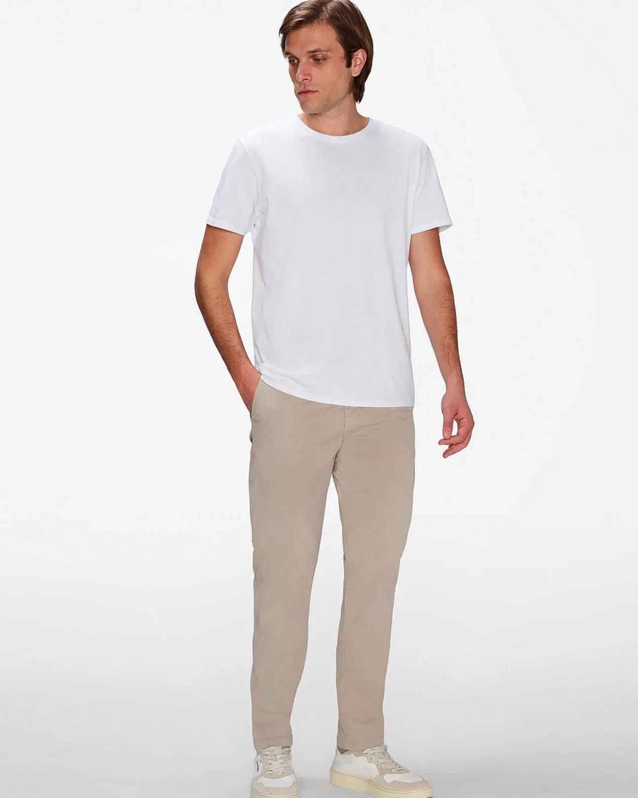 Korte Broeken En Broeken*Heren 7 For All Mankind Airweft Twill Adrien Chino-In Sesam