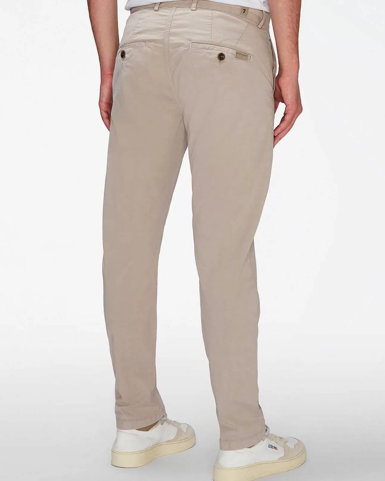 Korte Broeken En Broeken*Heren 7 For All Mankind Airweft Twill Adrien Chino-In Sesam