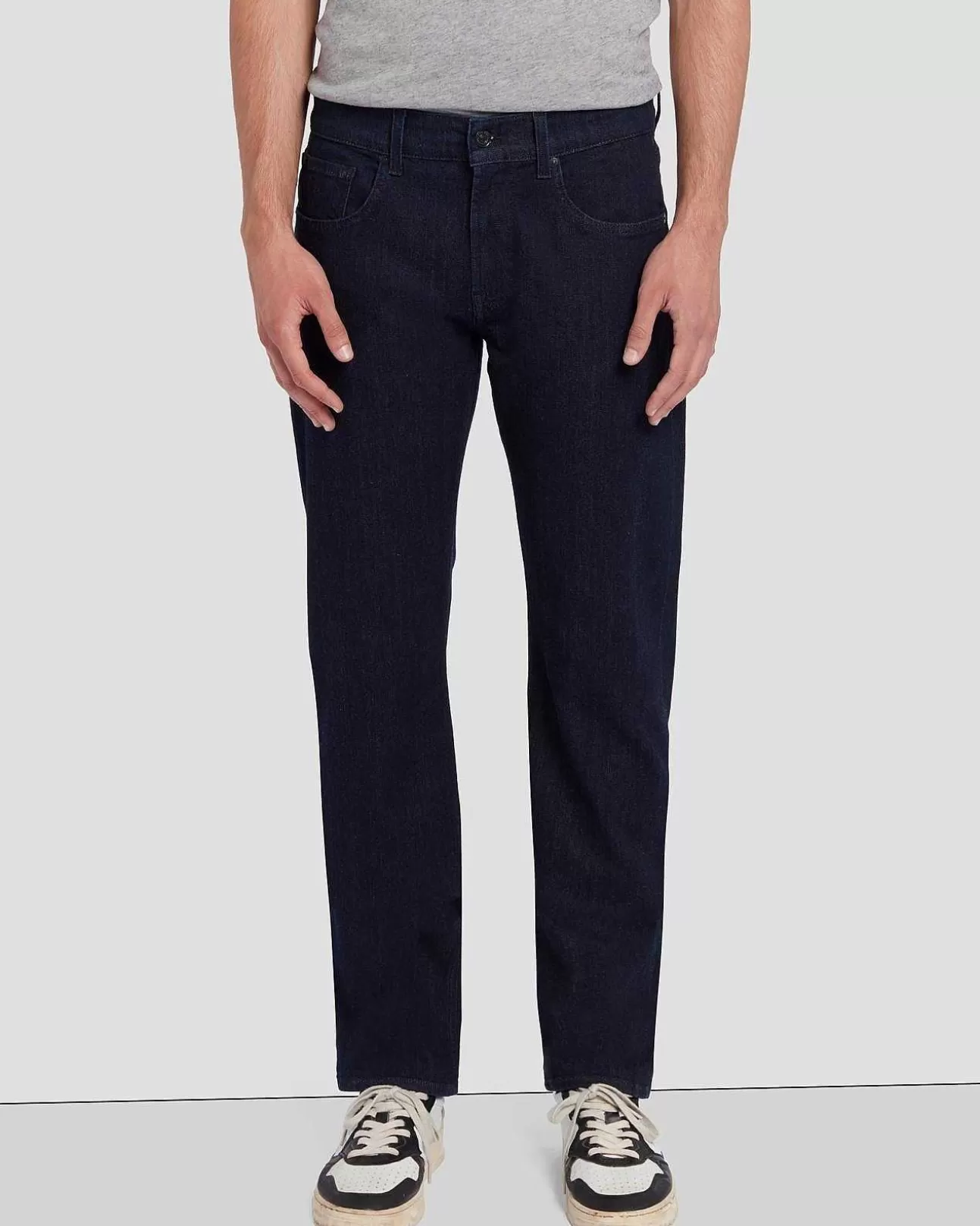 Jeans*Heren 7 For All Mankind Airweft-Denim De Rechte In Flash