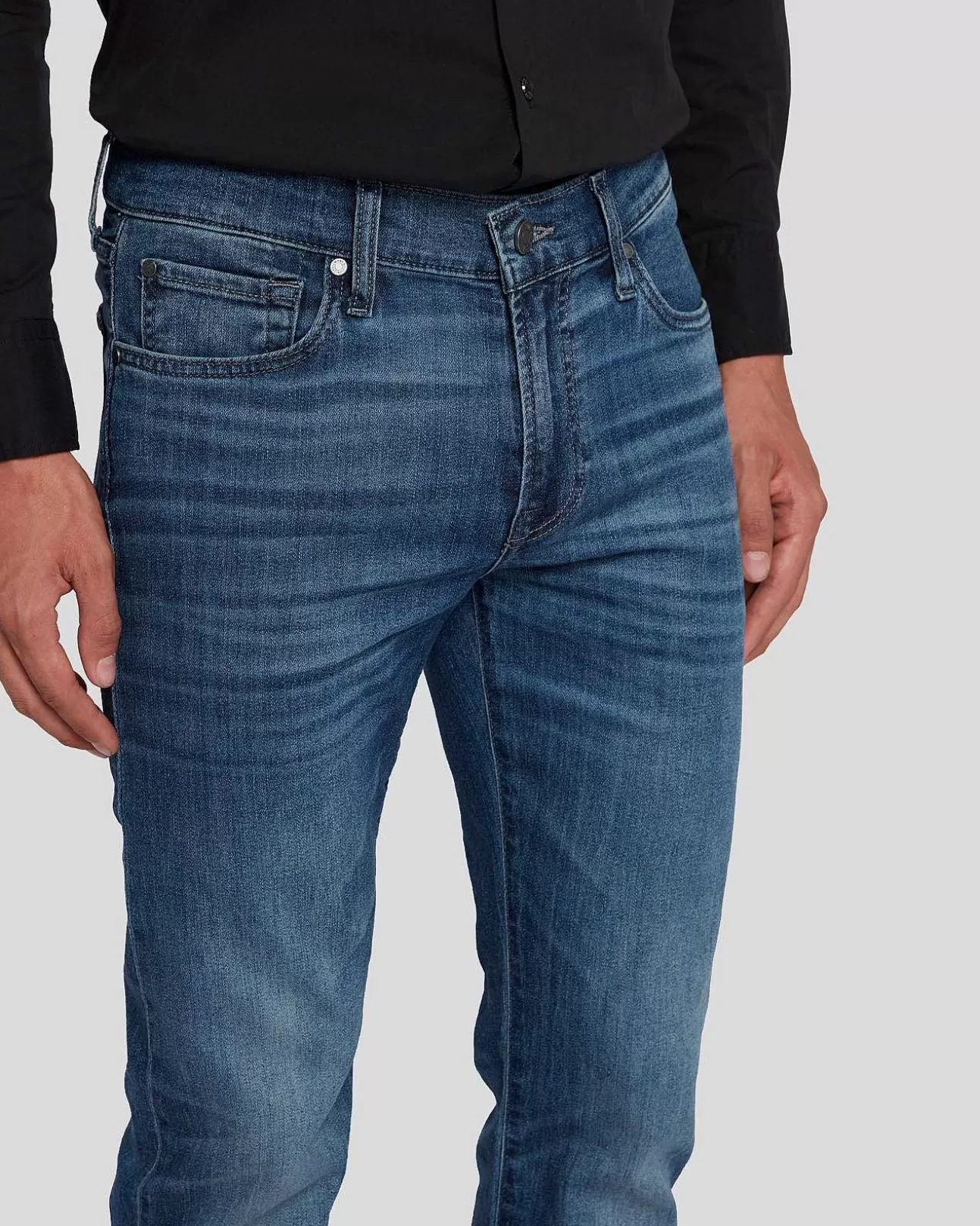 Jeans*Heren 7 For All Mankind Airweft-Denim Slimmy In Flash