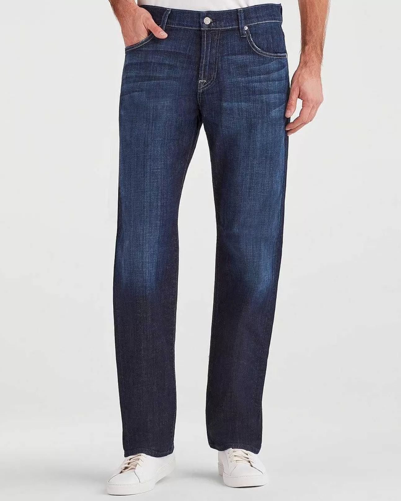 Jeans*Heren 7 For All Mankind Austyn Ontspande Zich Meteen Los Angeles Donker