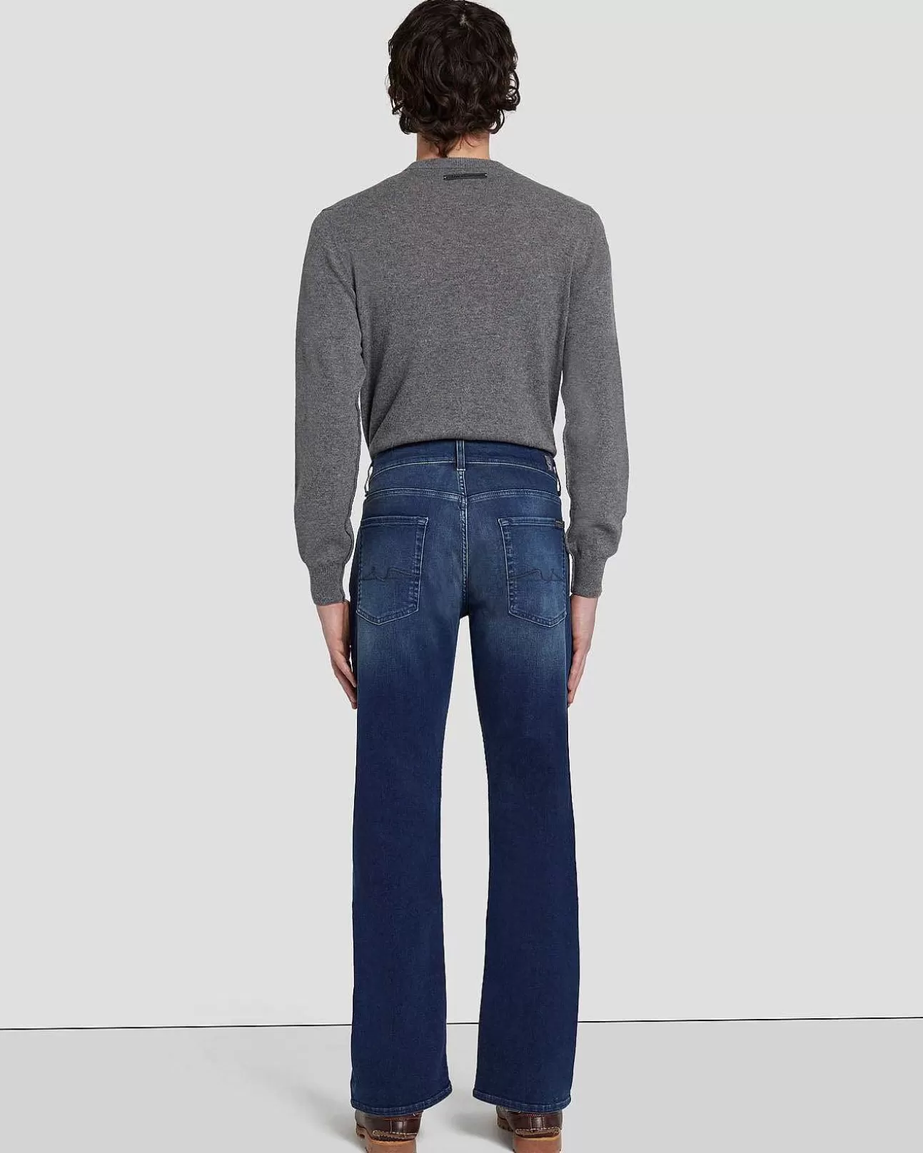 Jeans*Heren 7 For All Mankind Austyn Squiggle-In Donker Lago