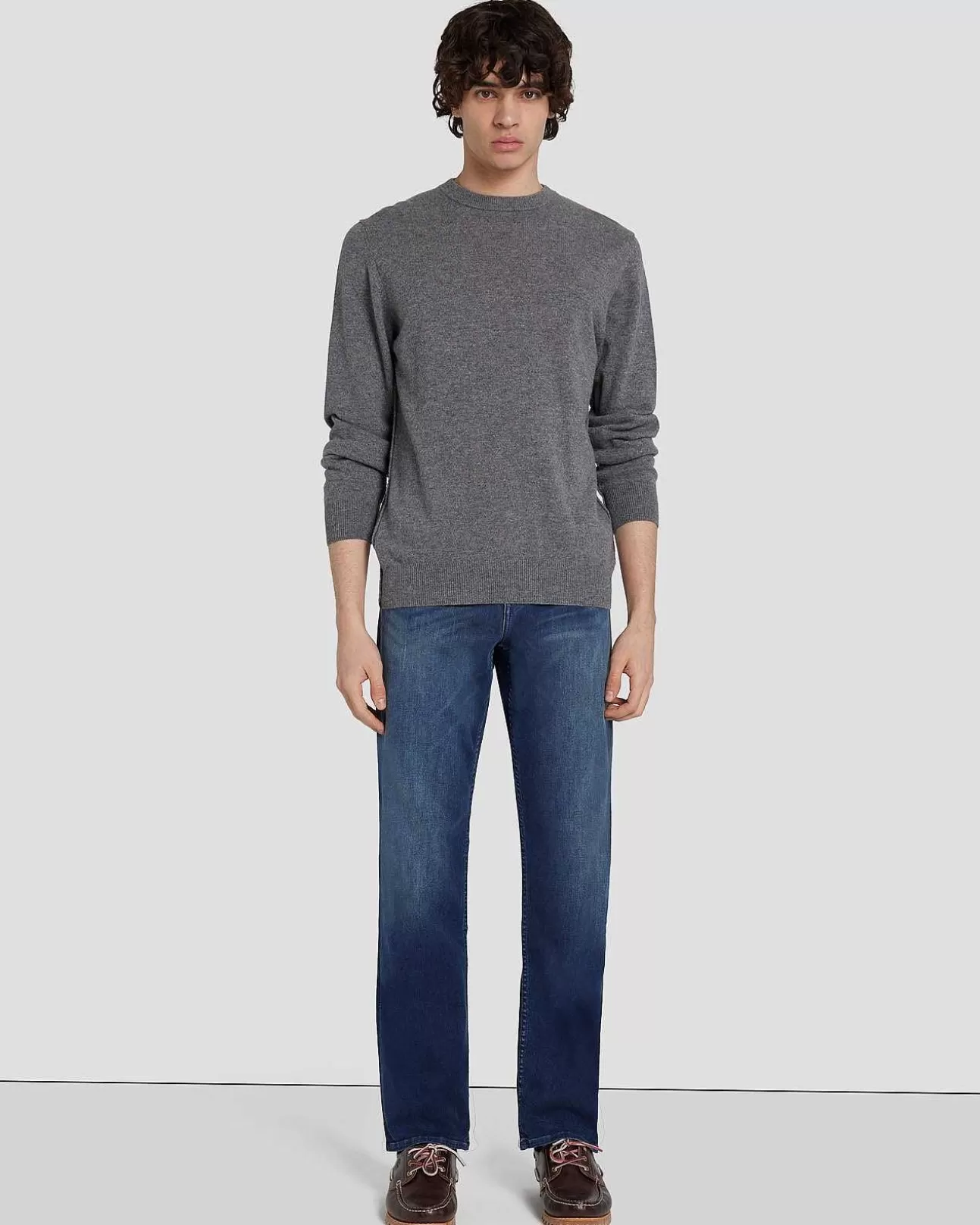 Jeans*Heren 7 For All Mankind Austyn Squiggle-In Donker Lago