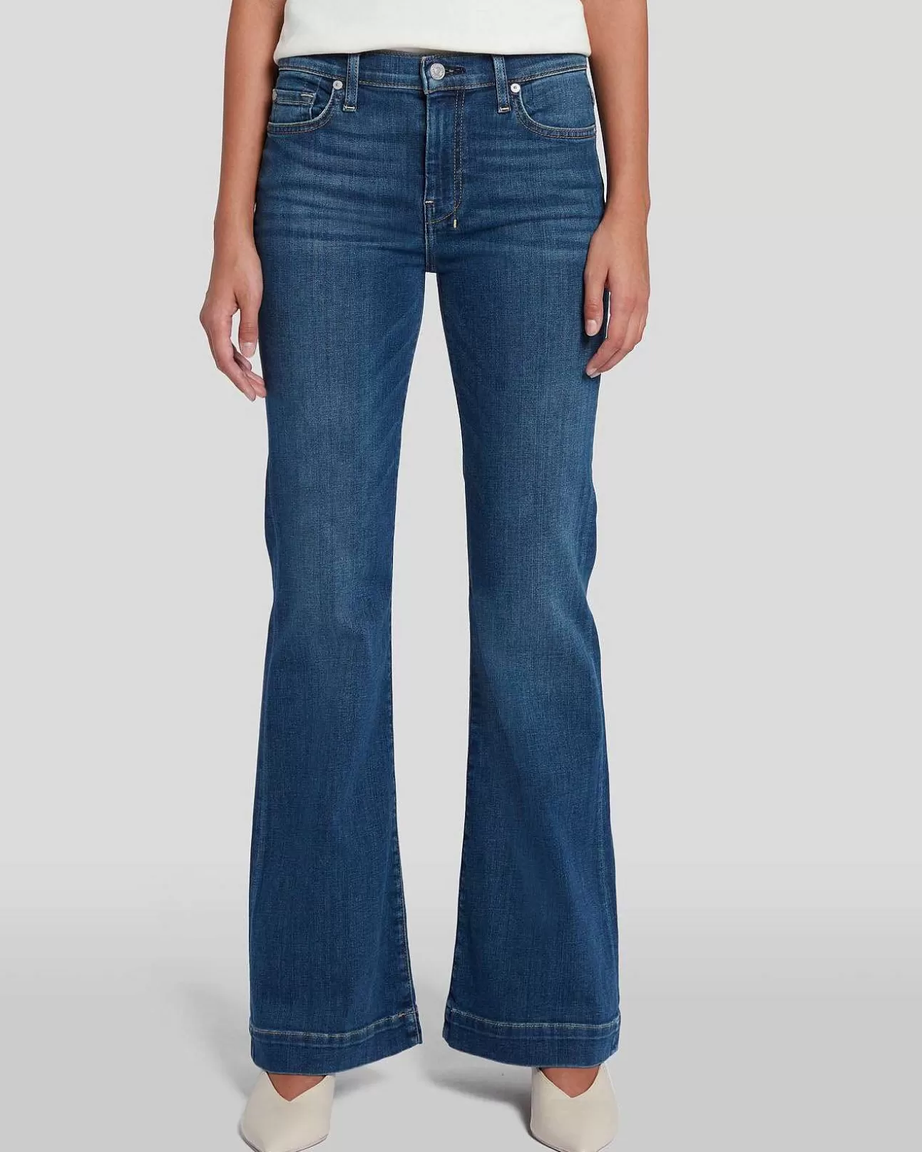 Jeans*Dames 7 For All Mankind B(Air) Op Maat Gemaakte Dojo In Medium Melrose Medmelrose