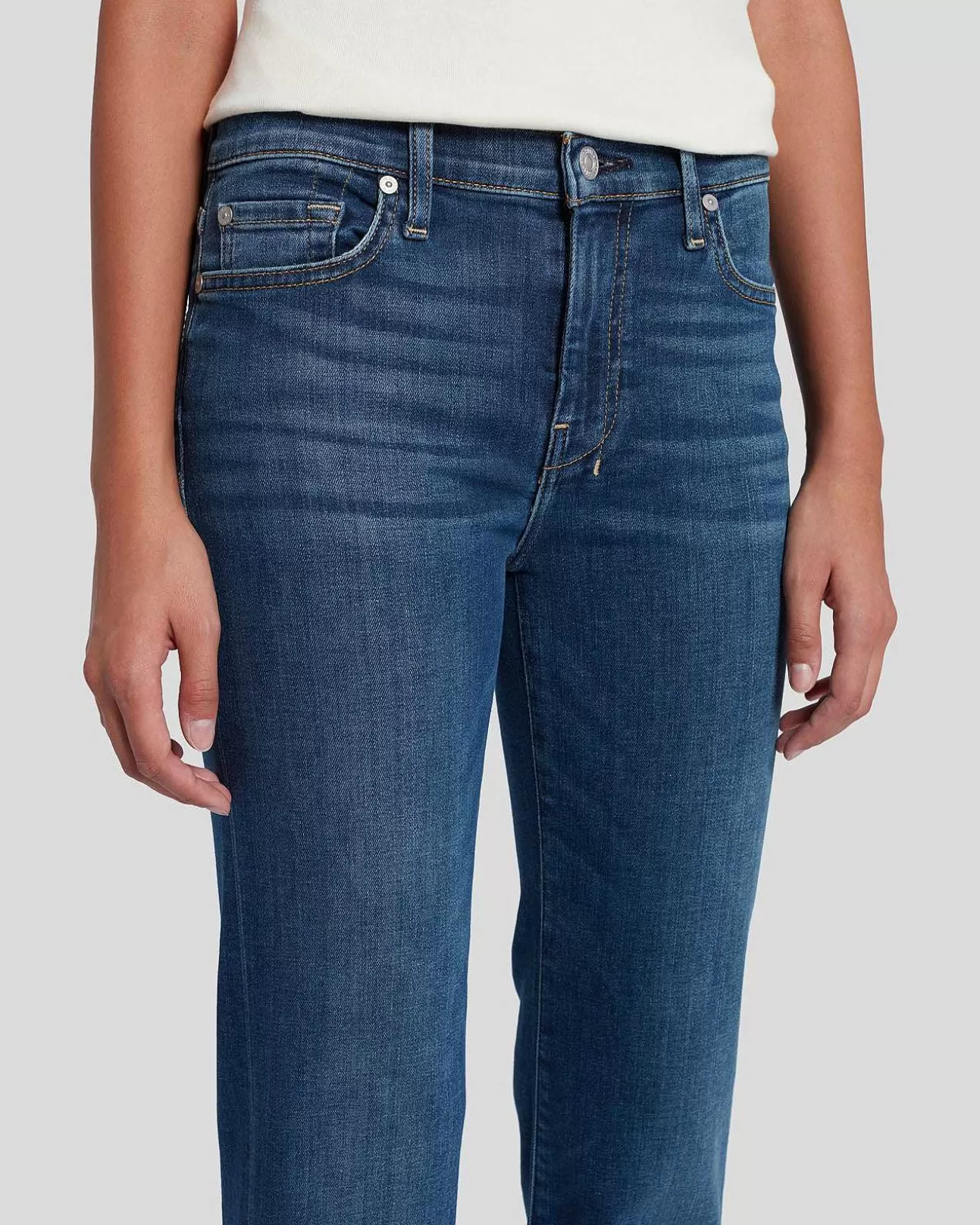 Jeans*Dames 7 For All Mankind B(Air) Op Maat Gemaakte Dojo In Medium Melrose Medmelrose