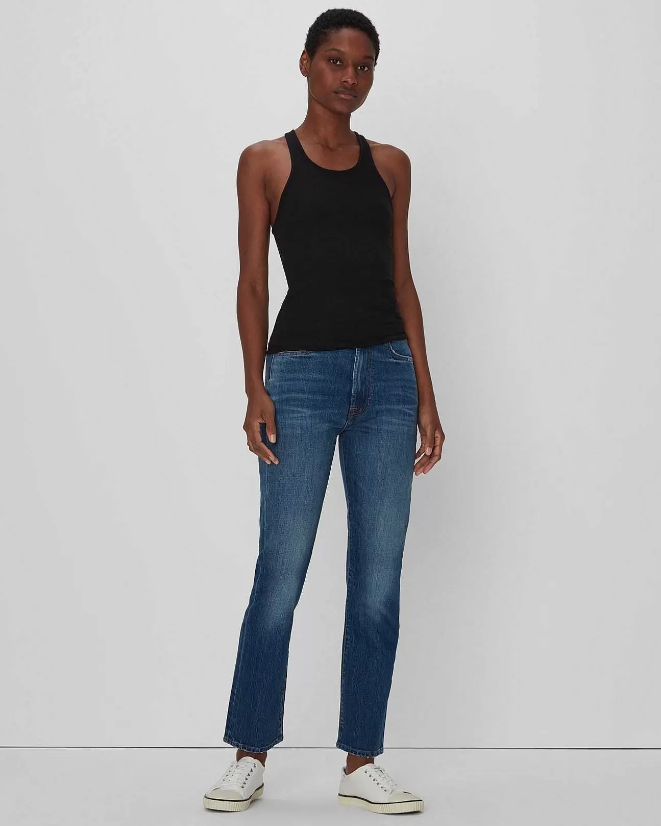 Jeans*Dames 7 For All Mankind Beauty Denim Gemakkelijk Slim Bijgesneden Pinion