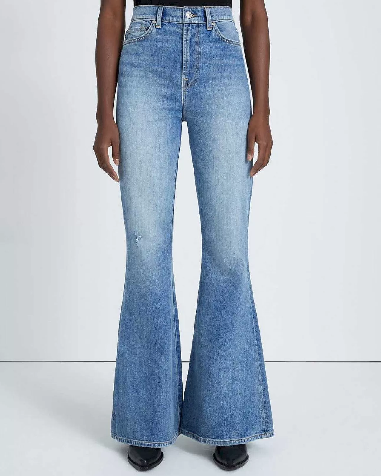 Jeans*Dames 7 For All Mankind Beauty-Denim Mega Flare In Maribel