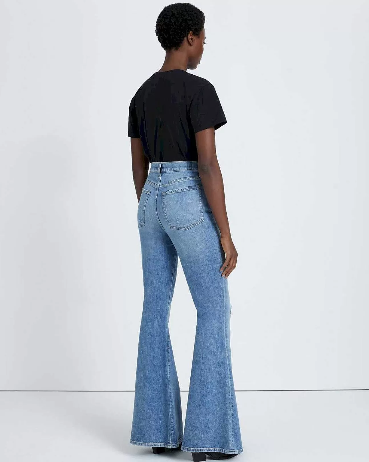 Jeans*Dames 7 For All Mankind Beauty-Denim Mega Flare In Maribel