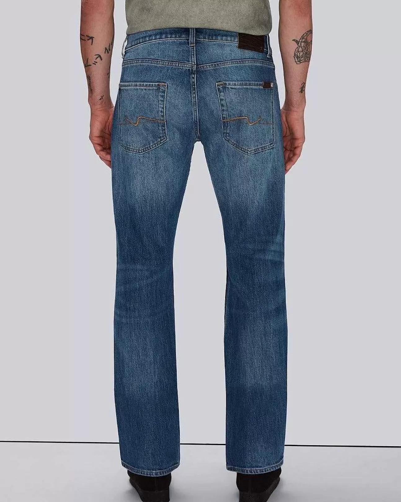 Jeans*Heren 7 For All Mankind Brett Bootcut-In Lagune