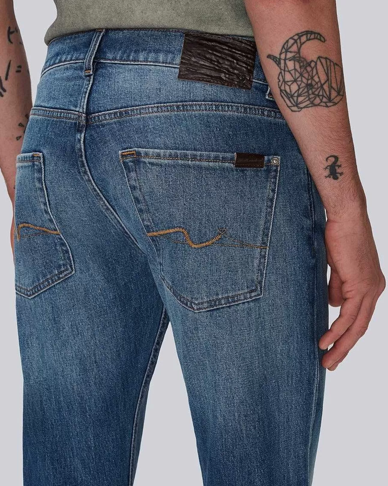 Jeans*Heren 7 For All Mankind Brett Bootcut-In Lagune