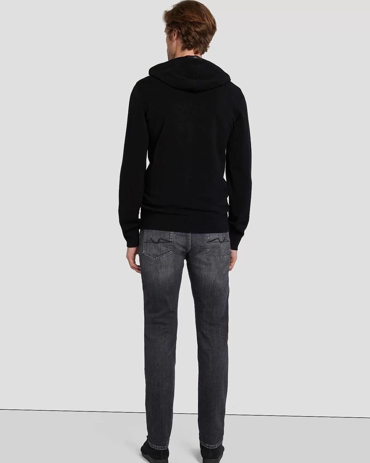 Truien*Heren 7 For All Mankind Dynamische Luxe Hoodie In Zwart