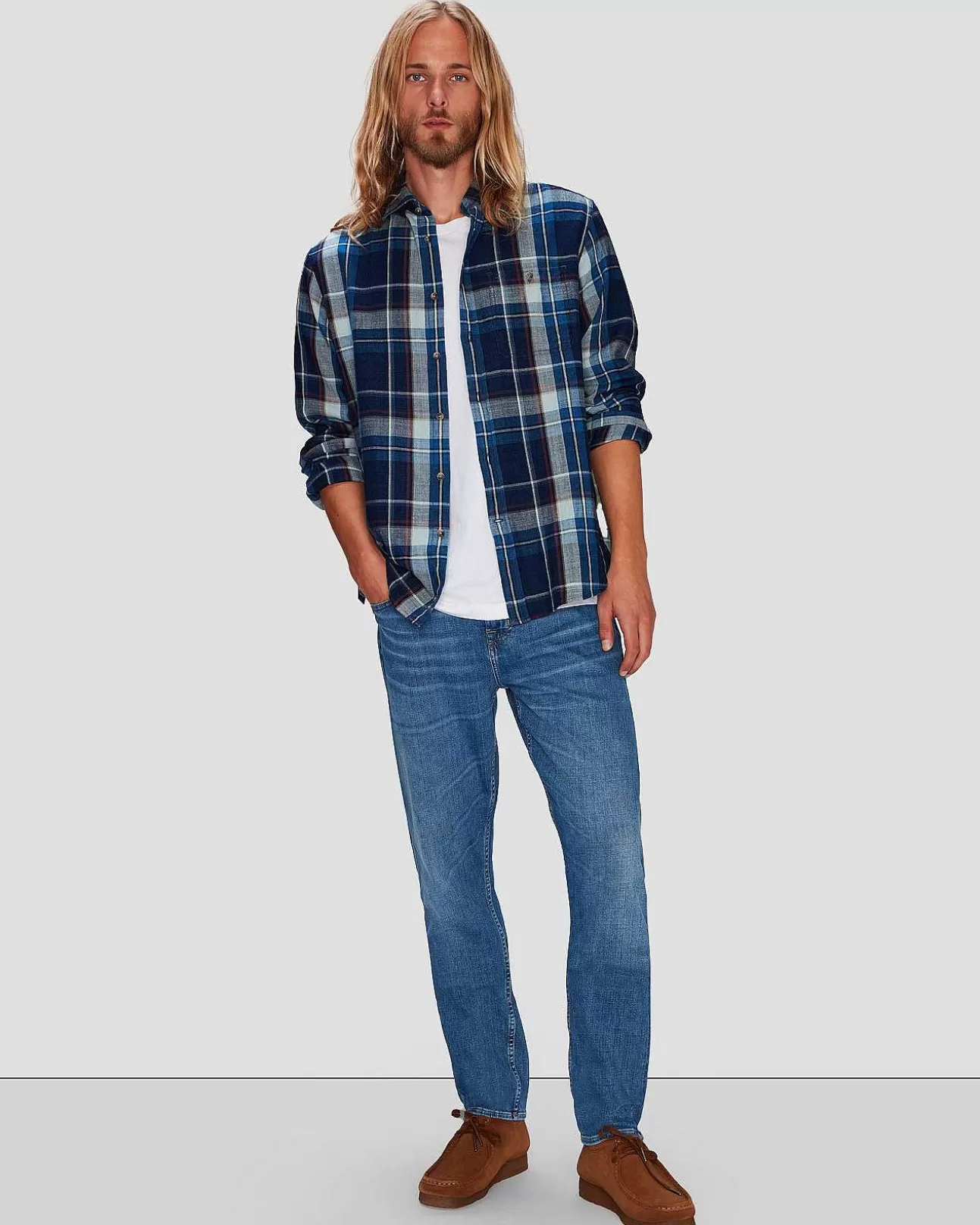 Jeans*Heren 7 For All Mankind Earthkind Stretch Tek Adrien In Labyrint