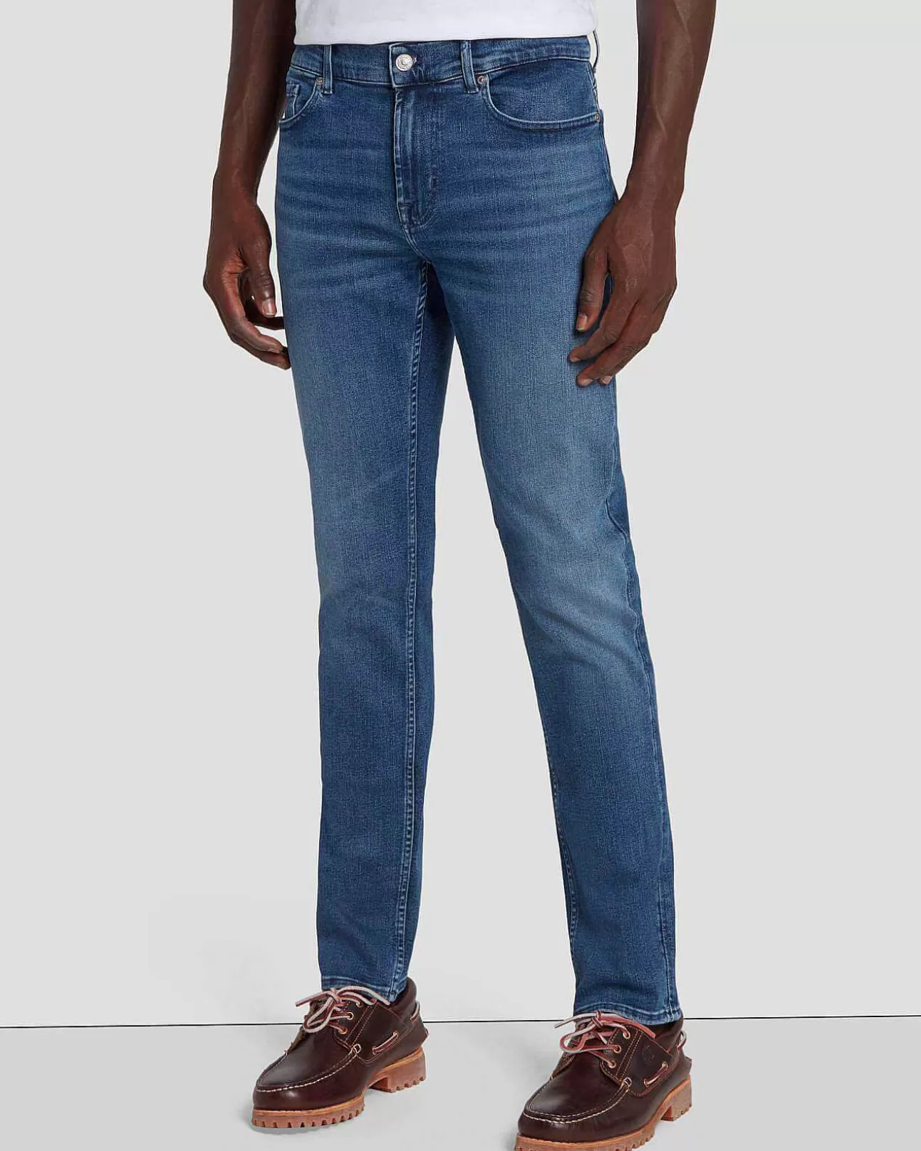 Jeans*Heren 7 For All Mankind Earthkind Stretch Tek Paxtyn In Labyrint