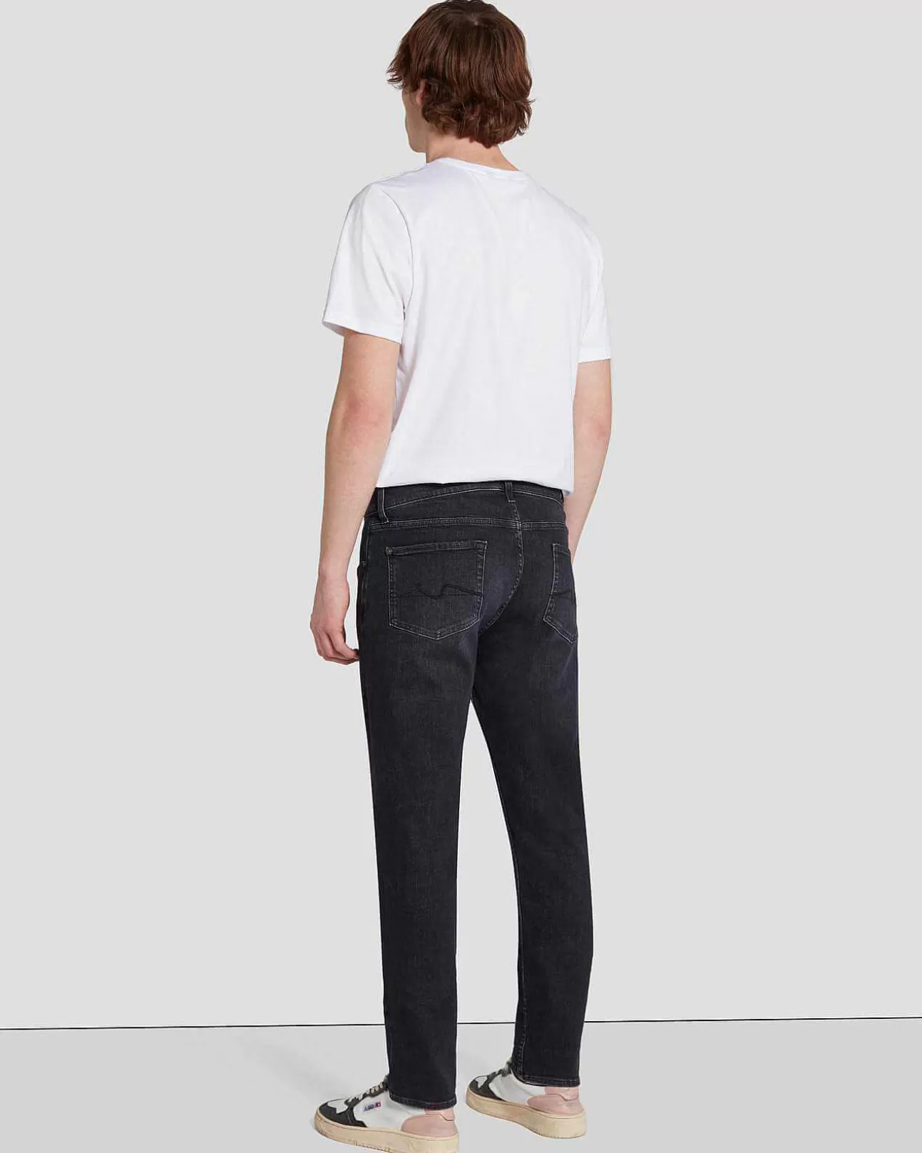 Jeans*Heren 7 For All Mankind Earthkind Stretch Tek Slimmy Loopt Taps Toe Idealist