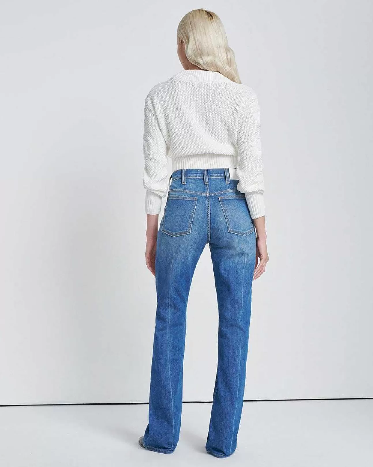 Jeans*Dames 7 For All Mankind Gemakkelijk Opstarten Schoon Wit