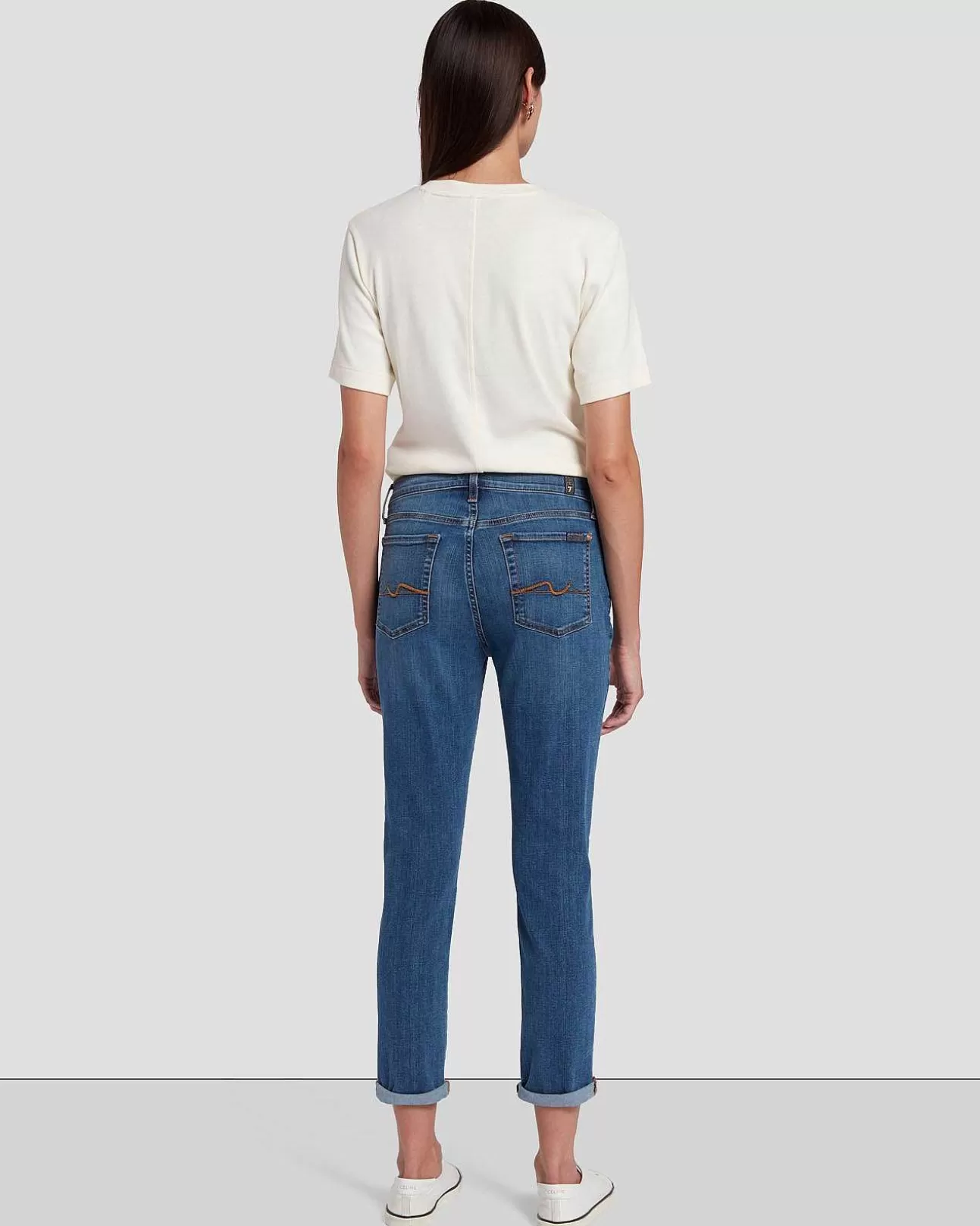 Jeans*Dames 7 For All Mankind Jozefina In Meisa