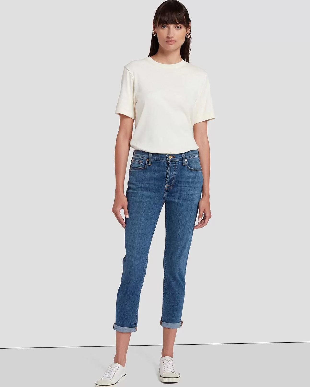 Jeans*Dames 7 For All Mankind Jozefina In Meisa