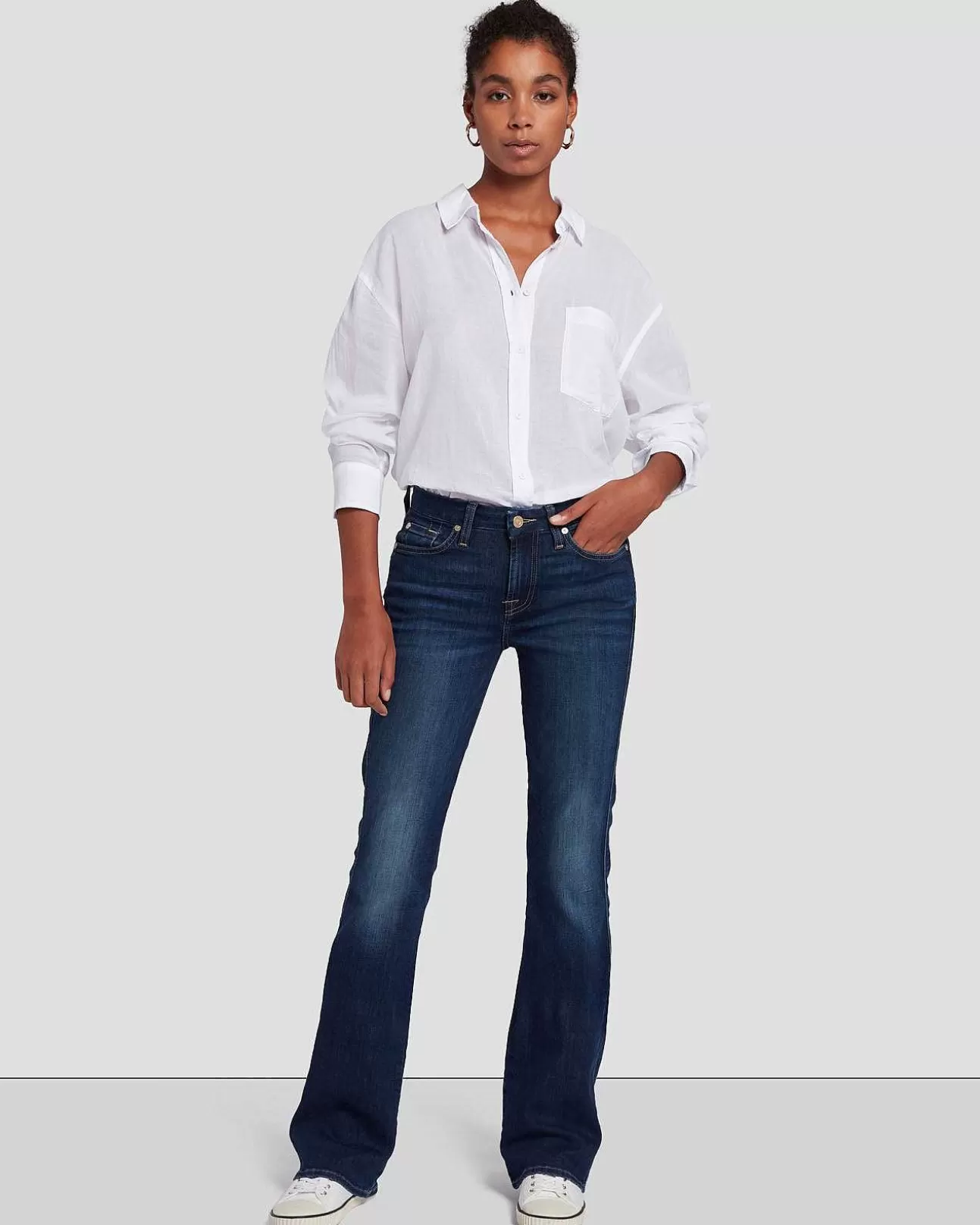 Jeans*Dames 7 For All Mankind Kimmie Bootcut In Daan