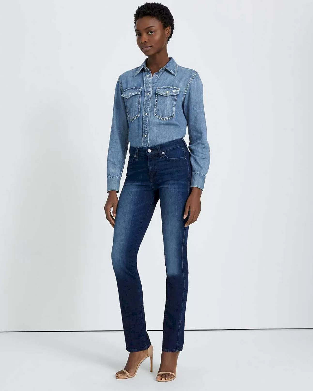 Jeans*Dames 7 For All Mankind Kimmie Meteen Binnen Leuk