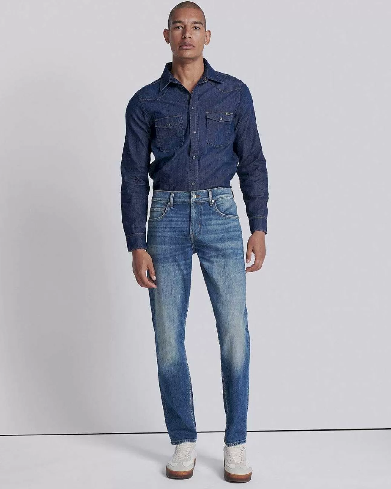 Jeans*Heren 7 For All Mankind Linkerhand Adriaan In Ontduiking