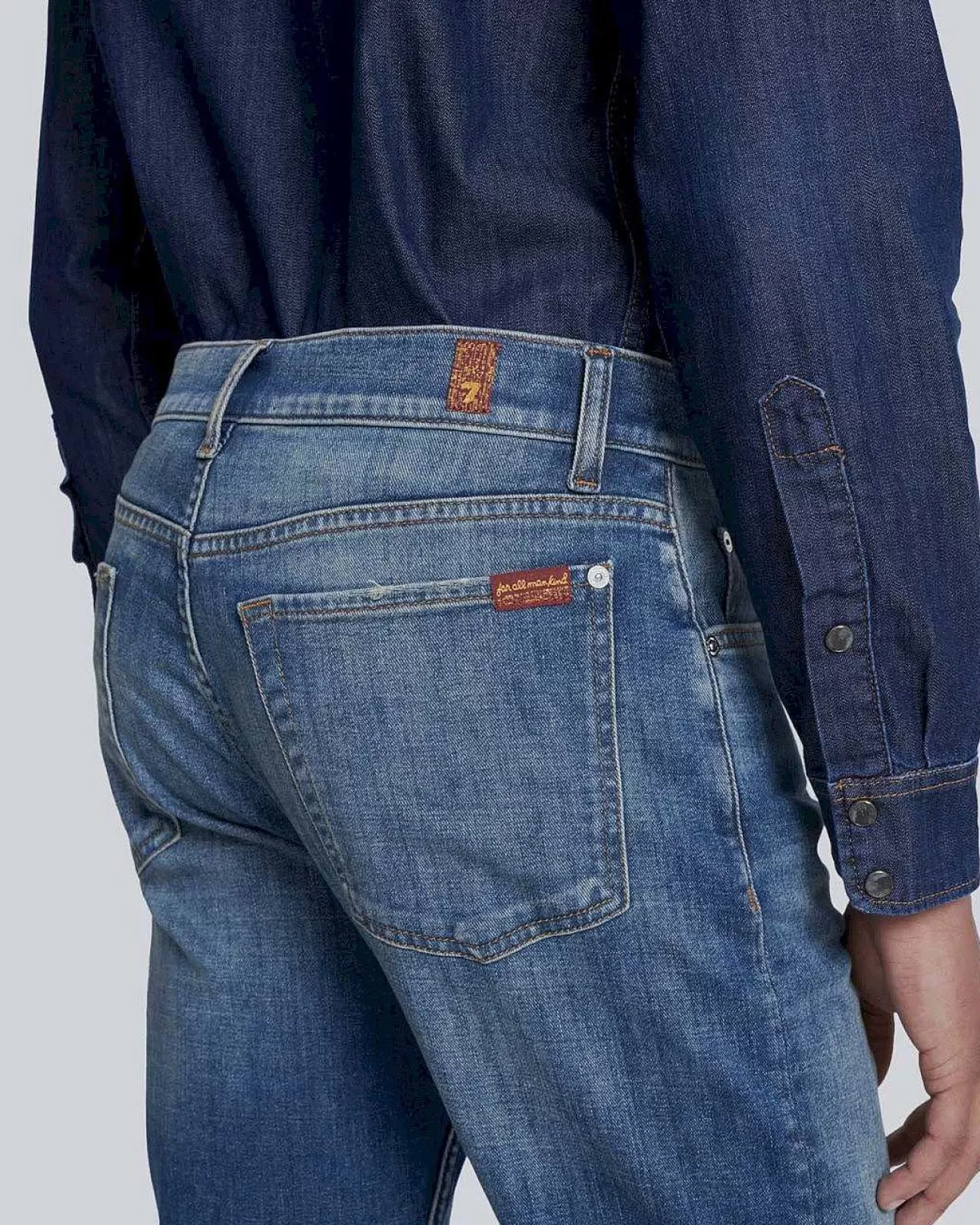 Jeans*Heren 7 For All Mankind Linkerhand Adriaan In Ontduiking