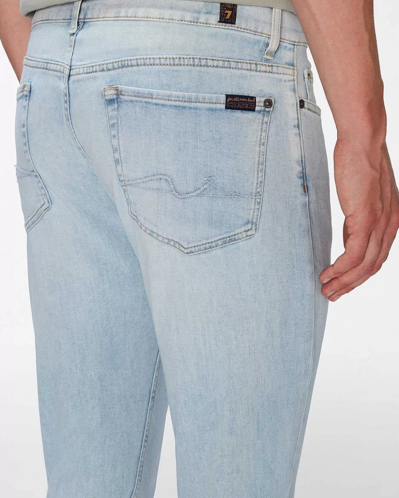 Jeans*Heren 7 For All Mankind Linkerhand Paxtyn In Echt Zwart