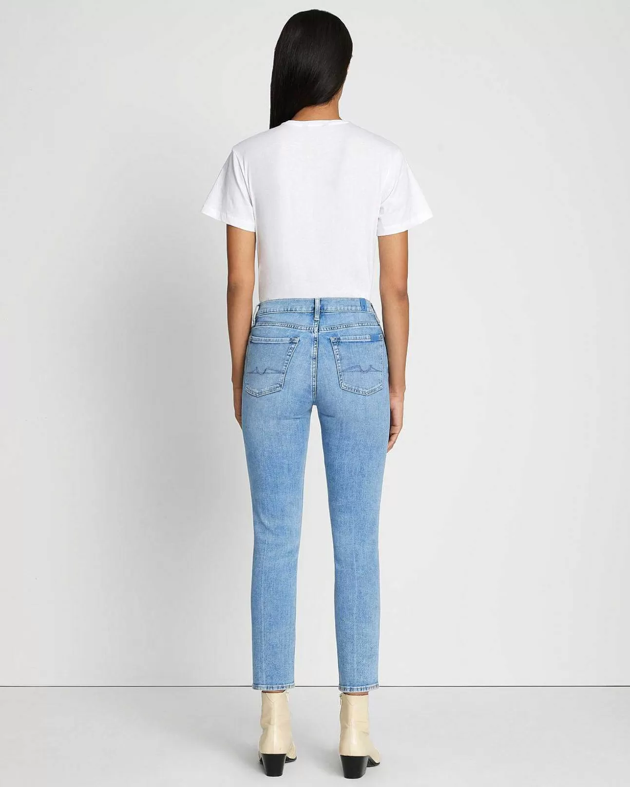 Jeans*Dames 7 For All Mankind Linkerhand Roxanne Enkel-In Bailly