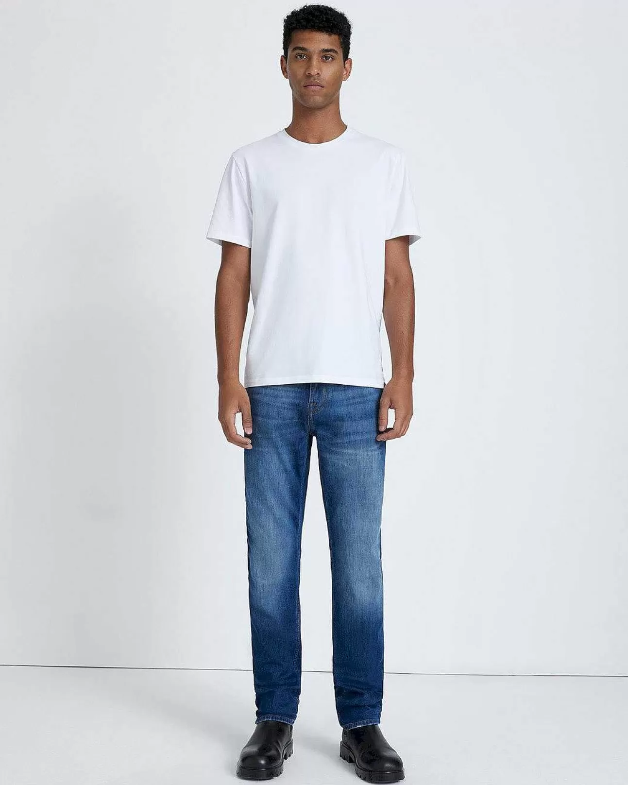 Jeans*Heren 7 For All Mankind Linkerhand Slimmy In Echt Zwart