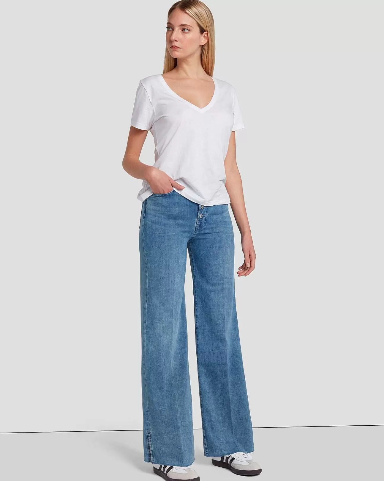 Jeans*Dames 7 For All Mankind Linkerhand Ultra High Rise Jo In Leef