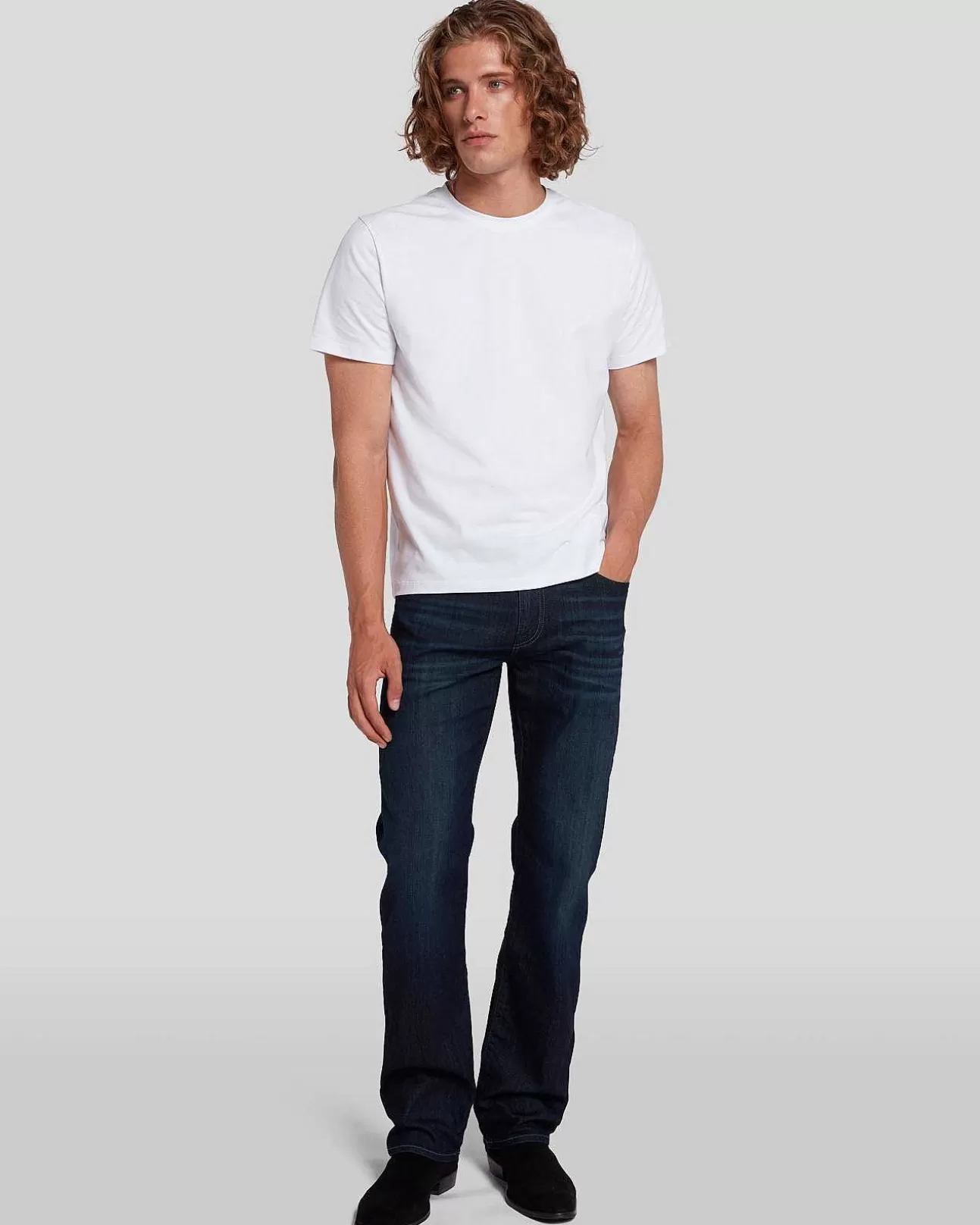 Jeans*Heren 7 For All Mankind Luchtvaart Austyn In Vaste Plant