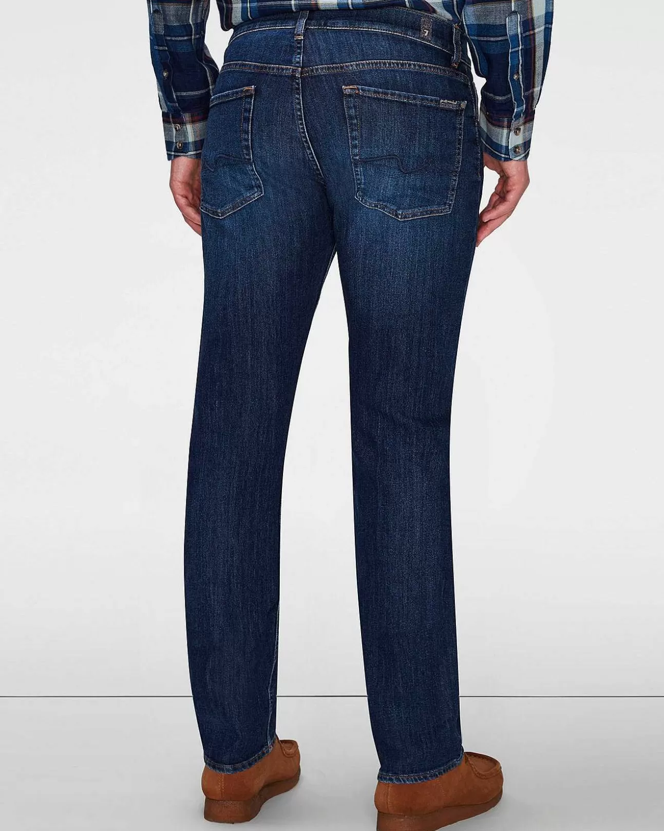 Jeans*Heren 7 For All Mankind Luchtweft Het Rechte Stuk Portofino