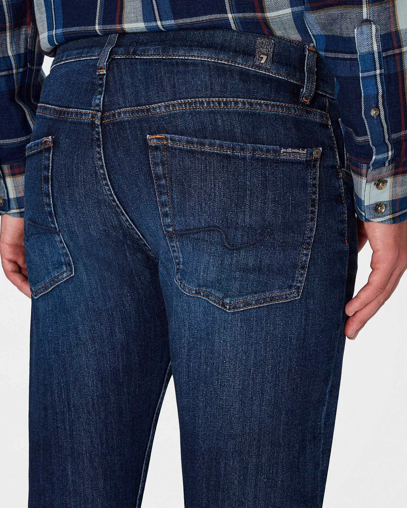 Jeans*Heren 7 For All Mankind Luchtweft Het Rechte Stuk Malibu