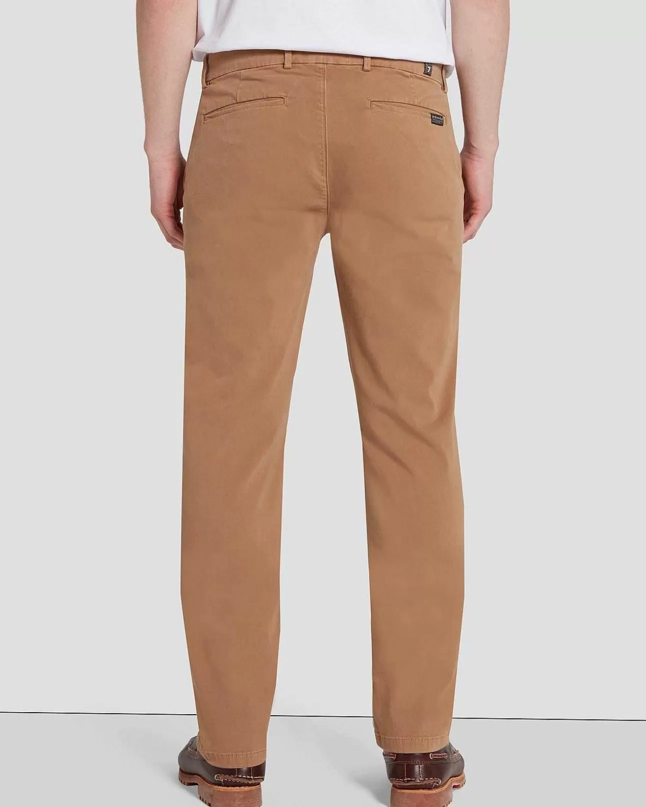 Korte Broeken En Broeken*Heren 7 For All Mankind Luxe Prestatie Slimmy Taps Toelopende Chino In Rivierbedding