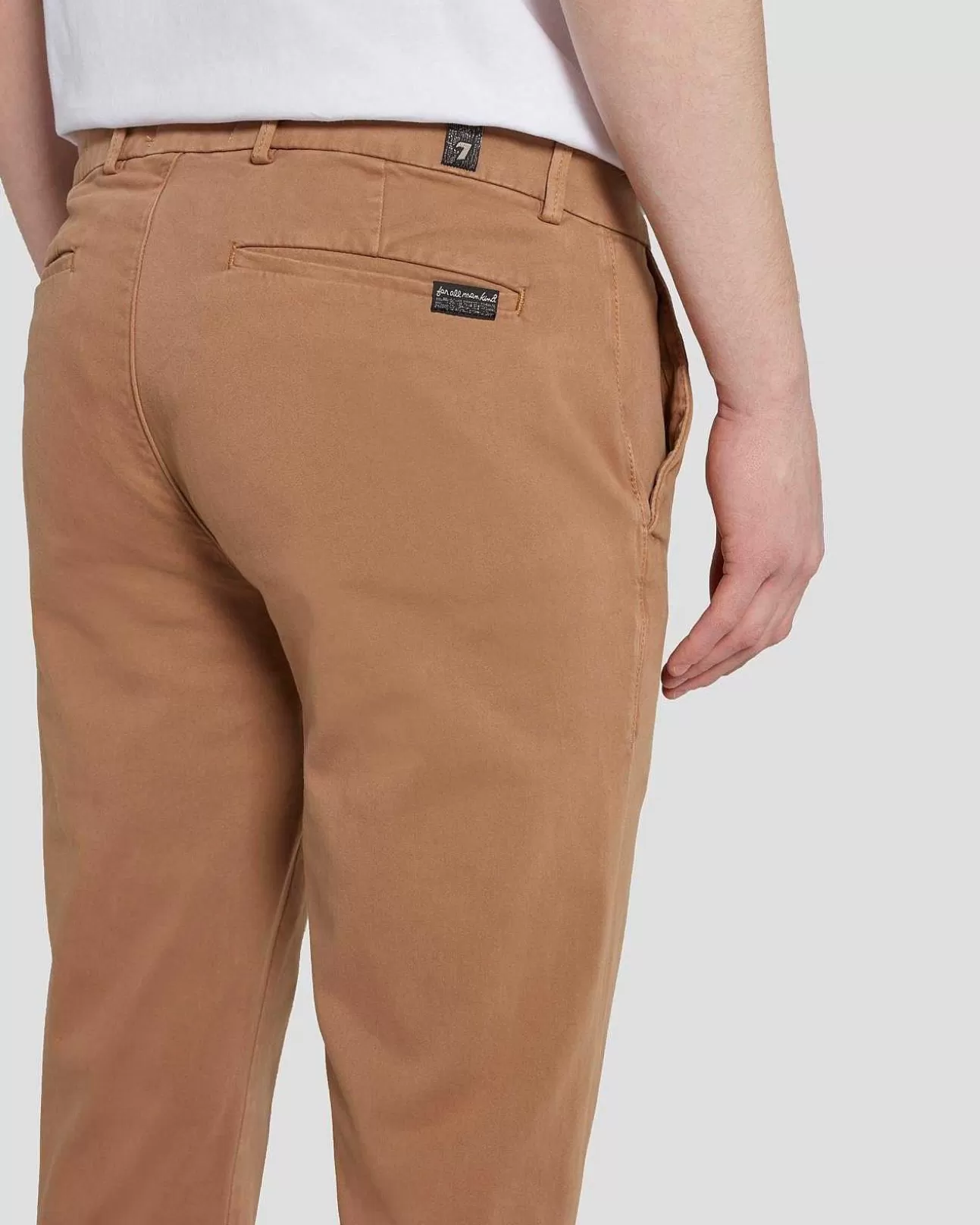 Korte Broeken En Broeken*Heren 7 For All Mankind Luxe Prestatie Slimmy Taps Toelopende Chino In Rivierbedding