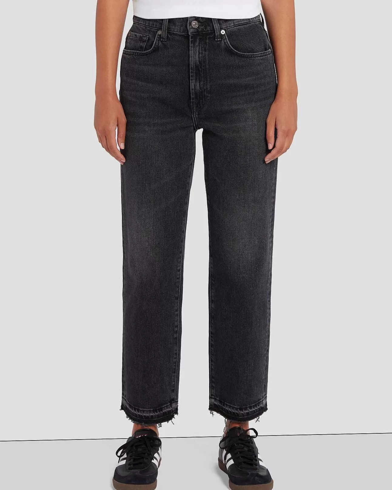 Jeans*Dames 7 For All Mankind Mensheid Logan Stovepipe In Ode Aan