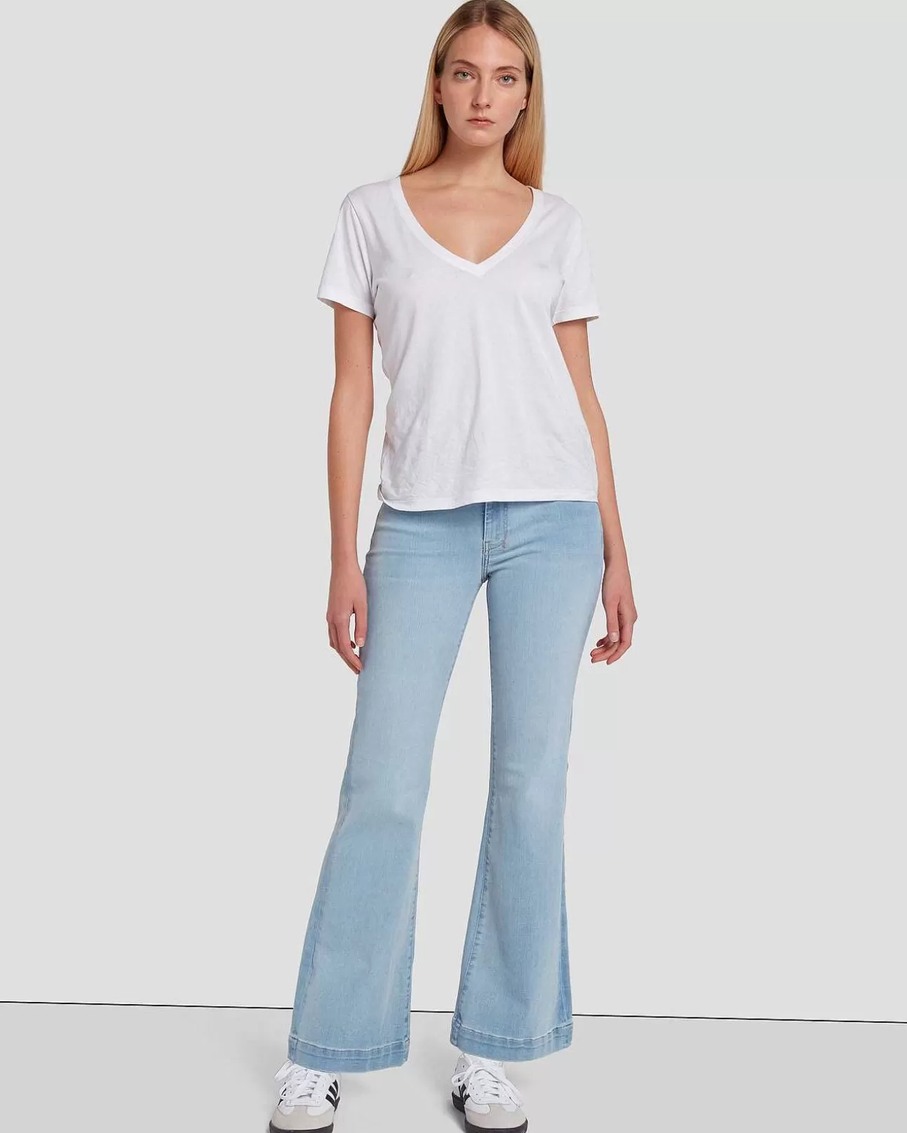 Jeans*Dames 7 For All Mankind Op Maat Gemaakte Dojo In Tribeca-Licht