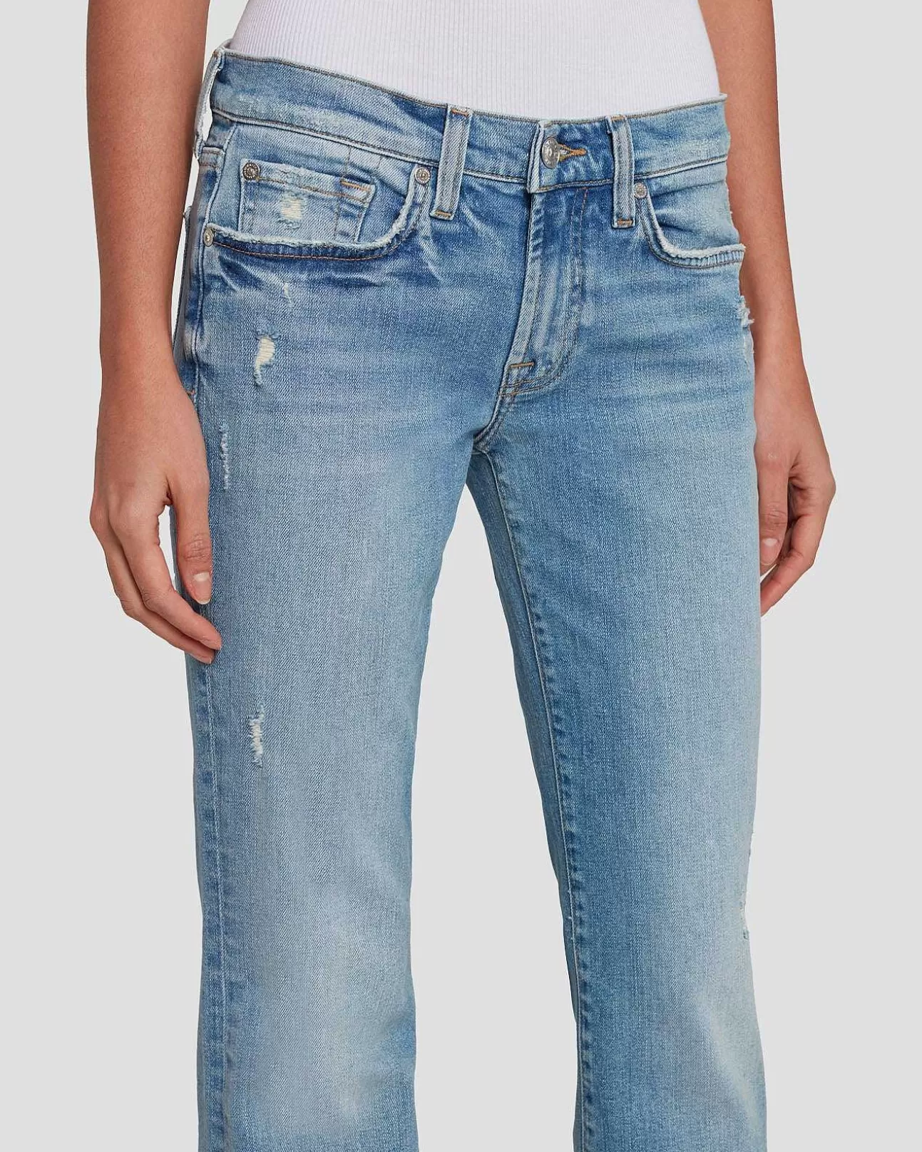 Jeans*Dames 7 For All Mankind Op Maat Gemaakte Originele Bootcut In Donker New York