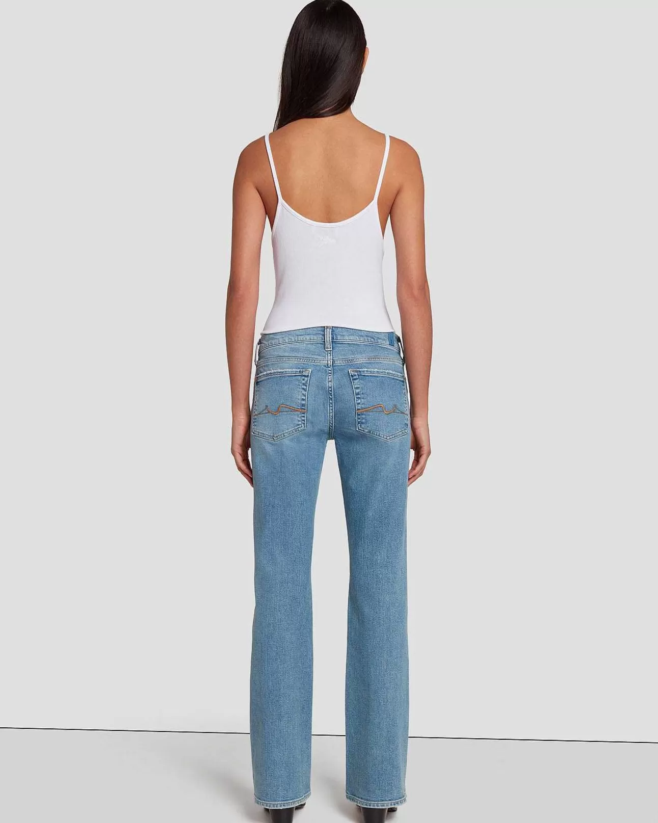 Jeans*Dames 7 For All Mankind Op Maat Gemaakte Originele Bootcut In Donker New York