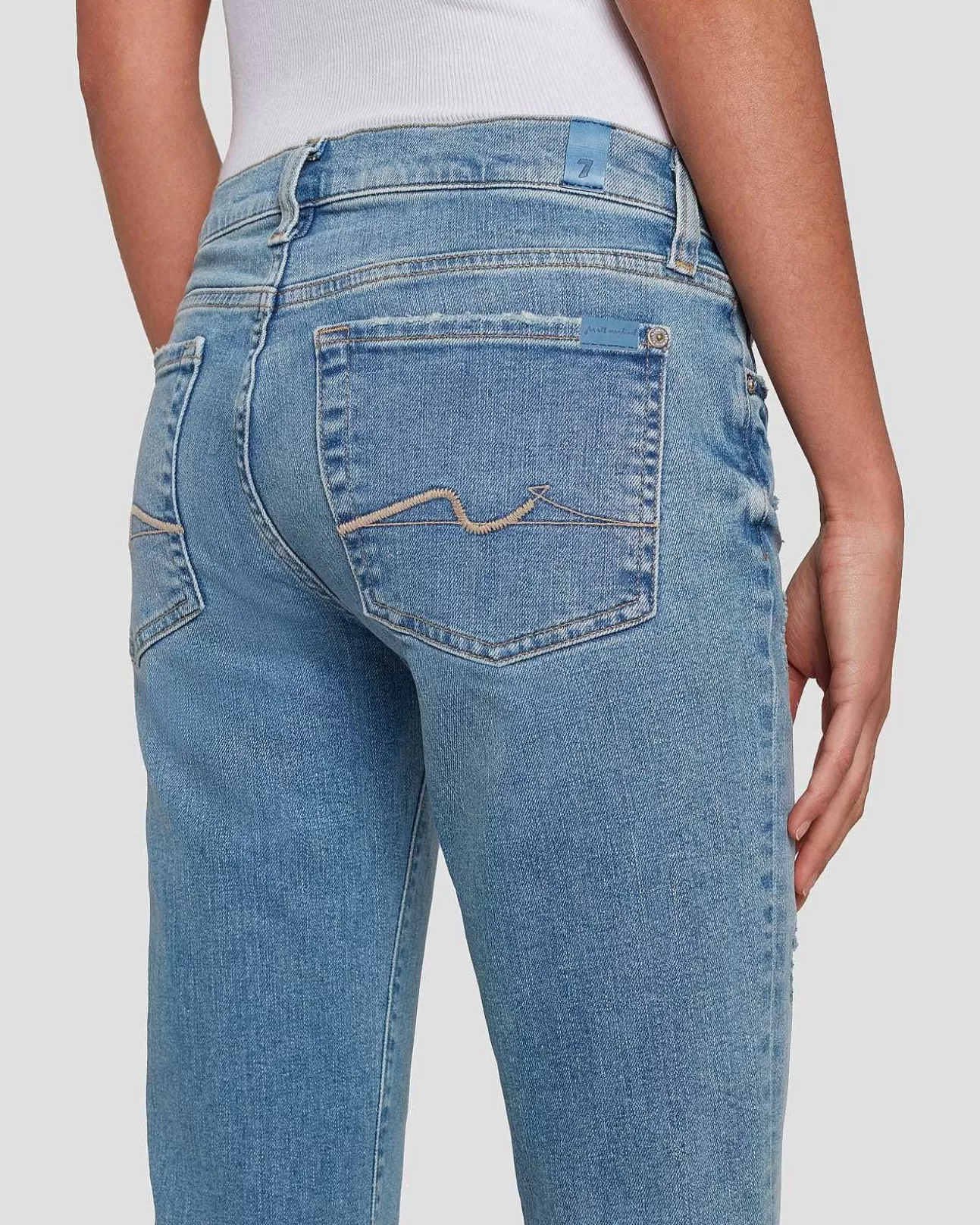 Jeans*Dames 7 For All Mankind Op Maat Gemaakte Originele Bootcut In Donker New York