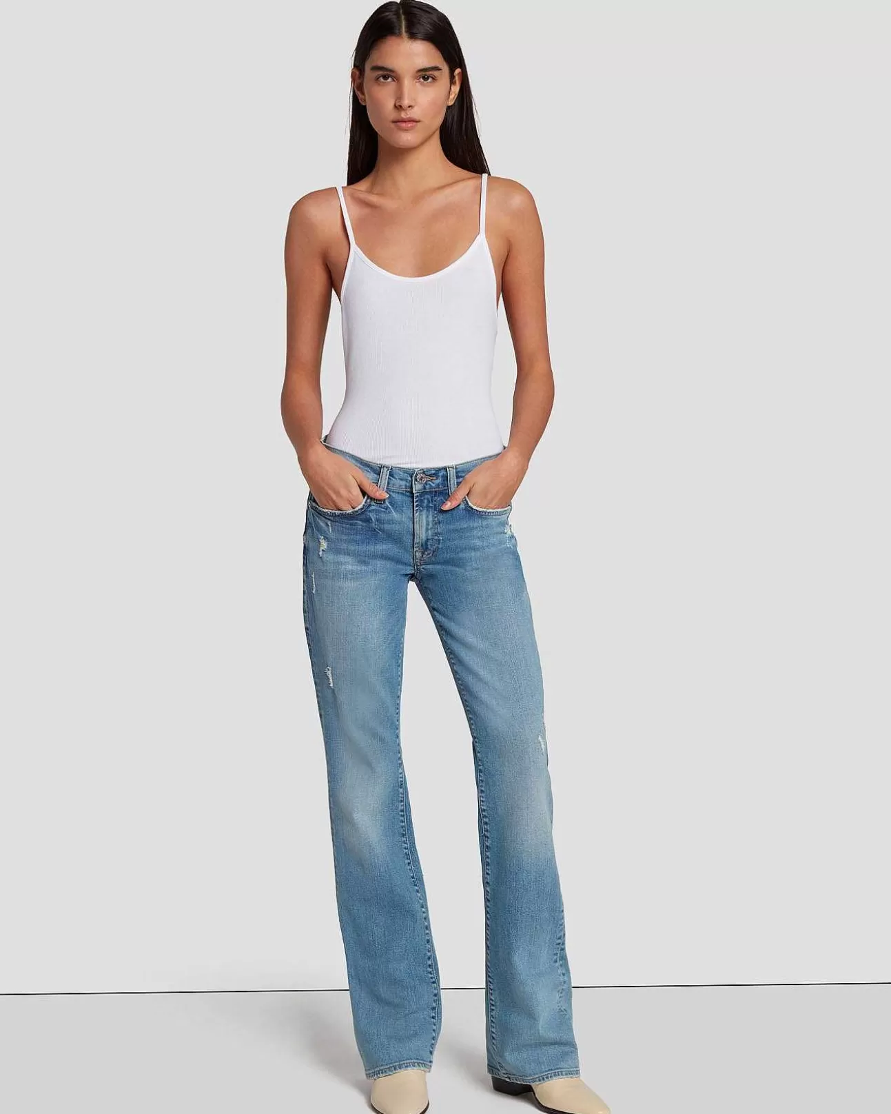 Jeans*Dames 7 For All Mankind Originele Bootcut-In Zomer Afb