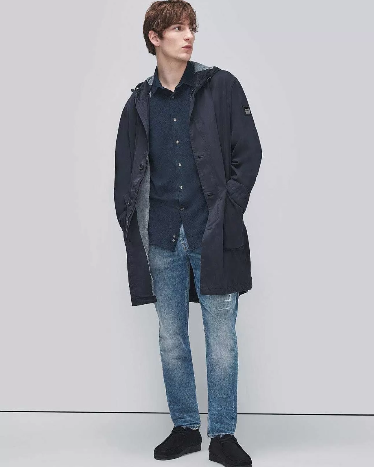 Jassen En Jassen*Heren 7 For All Mankind Parka In Marine