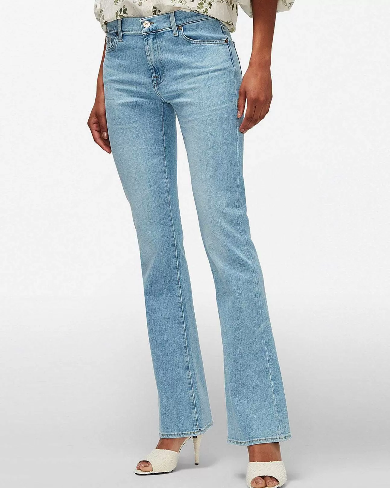 Jeans*Dames 7 For All Mankind Slanke Illusie Kimmie Bootcut In Hoogtelijn