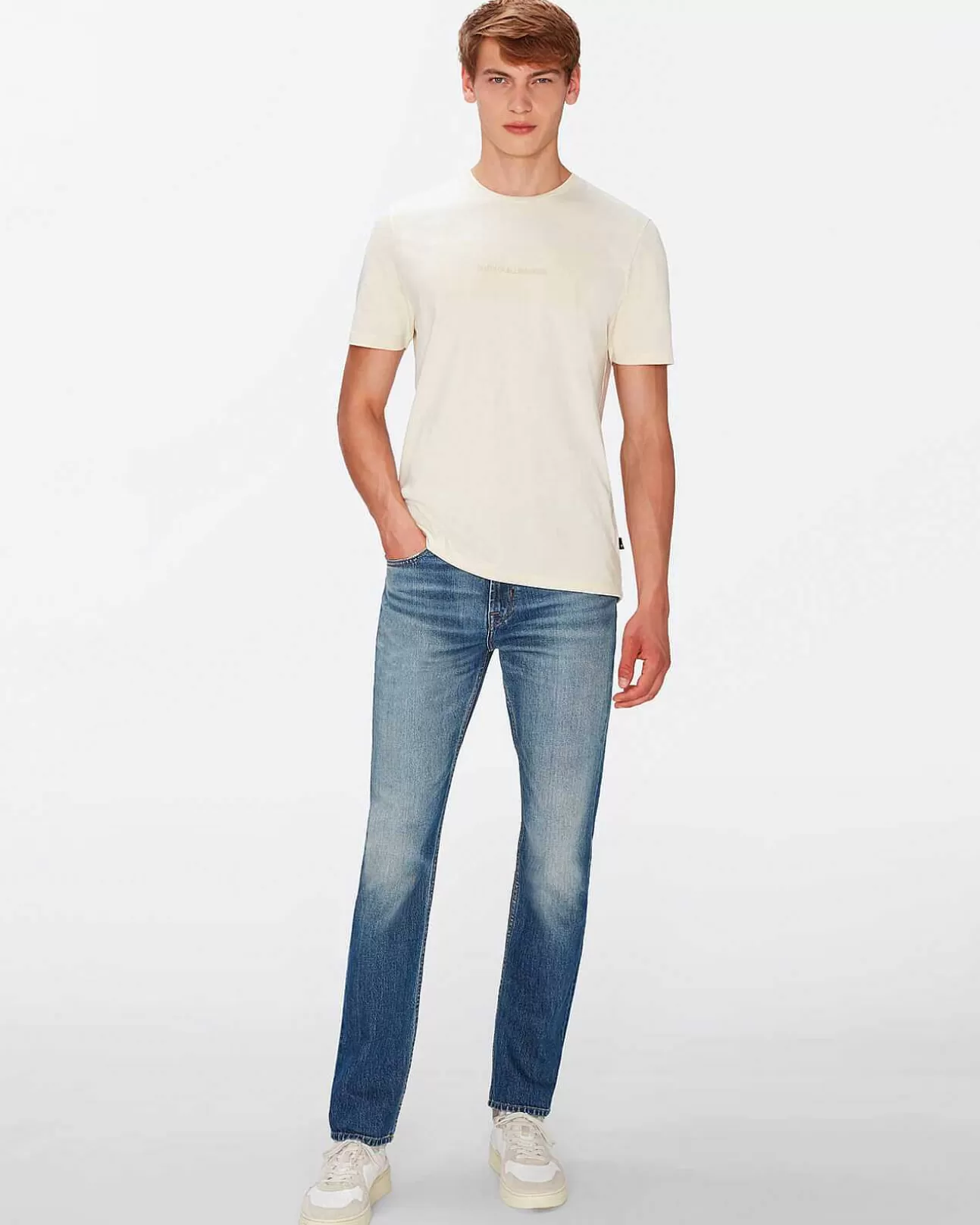 Jeans*Heren 7 For All Mankind Slijmerig In Naar Adem Snakken