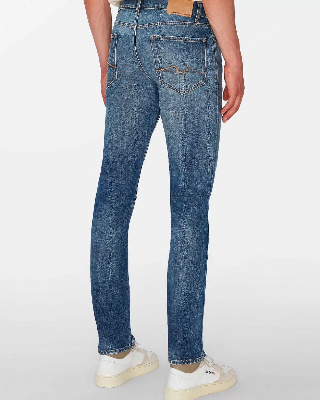 Jeans*Heren 7 For All Mankind Slijmerig In Naar Adem Snakken