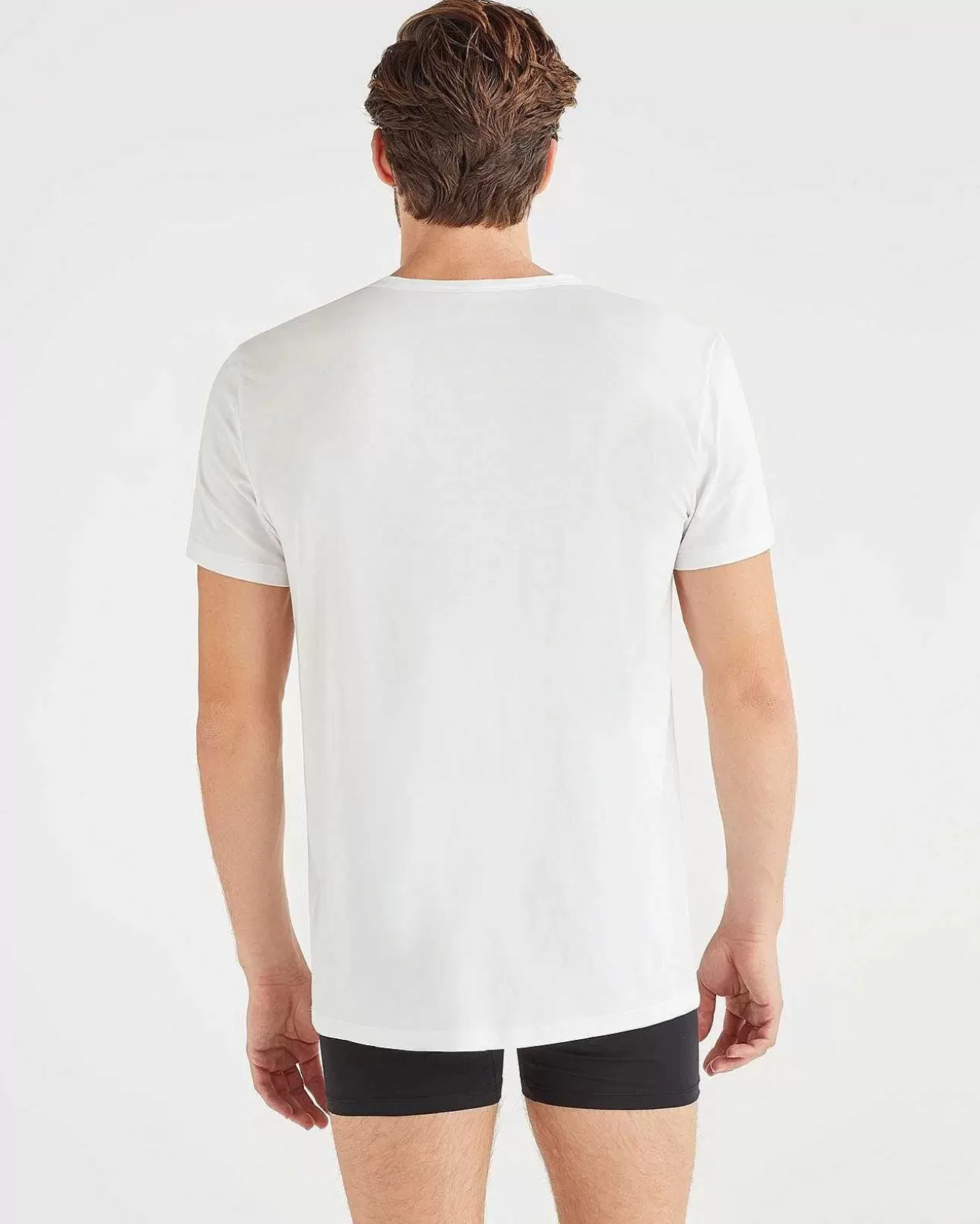 T-Stukken*Heren 7 For All Mankind T-Shirt Met V-Hals, Set Van 2 Wit